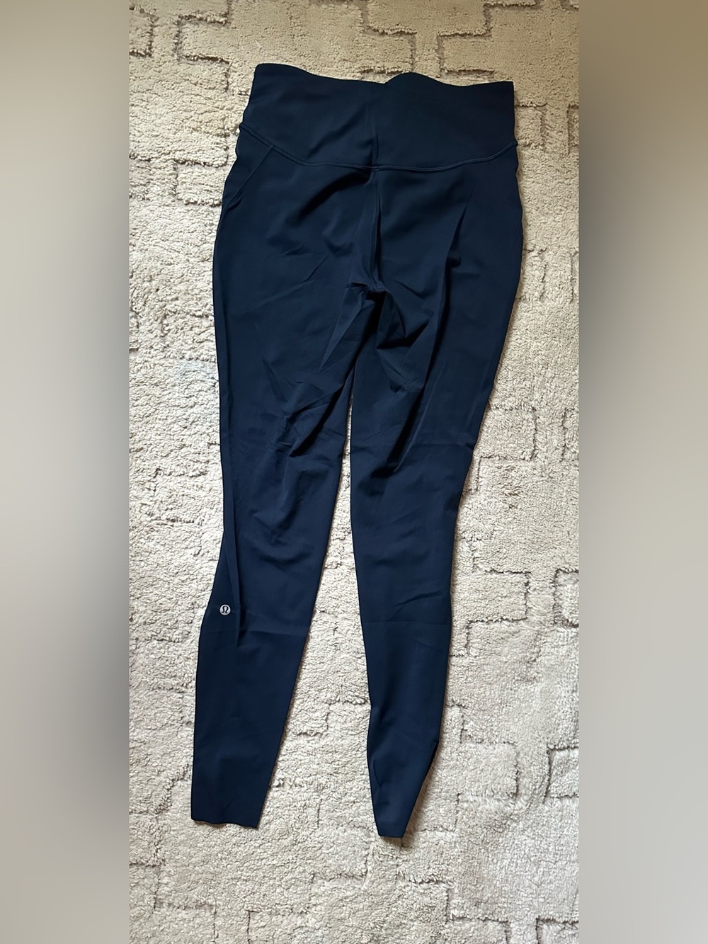 Lululemon Base Pace High Rise Leggings size 10 28” length in Black and True Navy - Picture 5 of 7